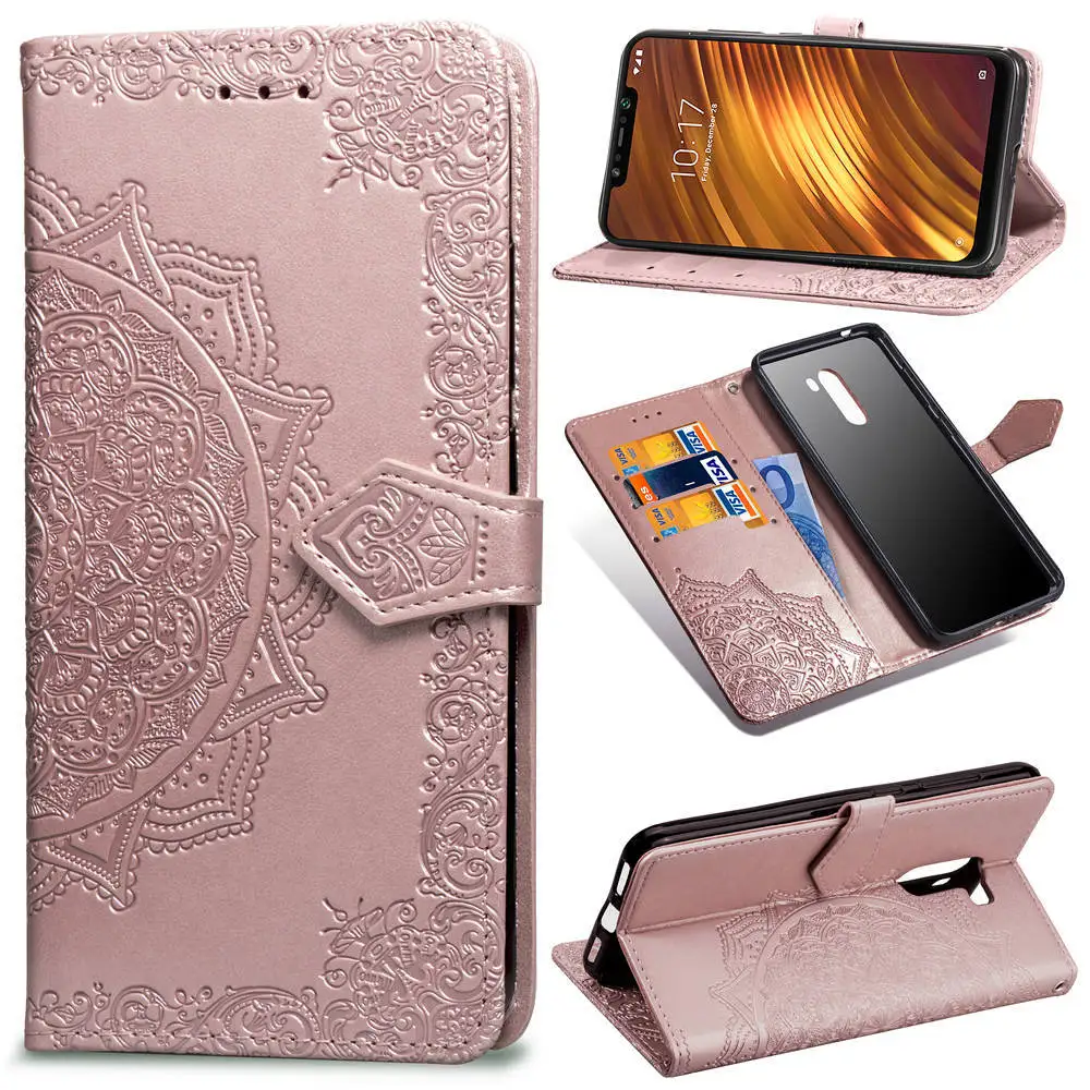 Чехол-Кошелек из тисненой кожи 3D для Xiaomi Redmi 6A 7A 8A GO 5 Plus Note 9 8 7 6 Pro 8T 9S Mi SE A2 Lite 9T A3 5A