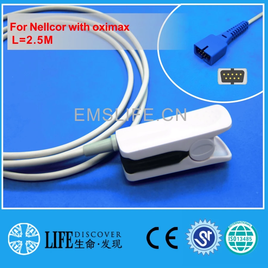 

Long cable MR finger clip spo2 oxygen sensorFor nellcor with oximax