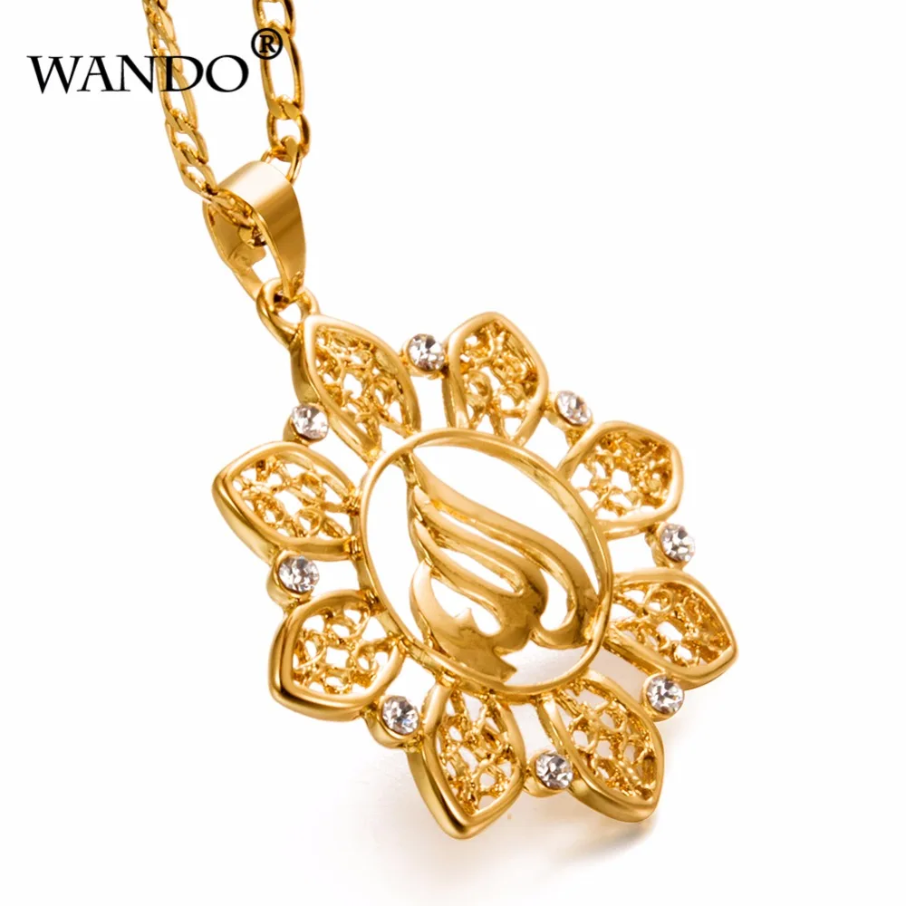 WANDOgold высокое качество jewelry ожерелье Аллаха исламский религиозный мусульманский