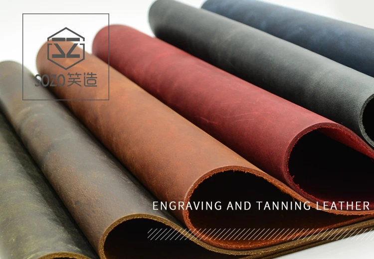 Retro top layer leather five-color crazy horse tanned material soft 2mm thickness | Дом и сад