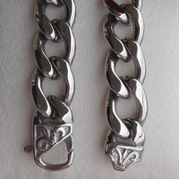 cool heavy link menboy 316l stainless steel chain necklaces pendants men jewelry