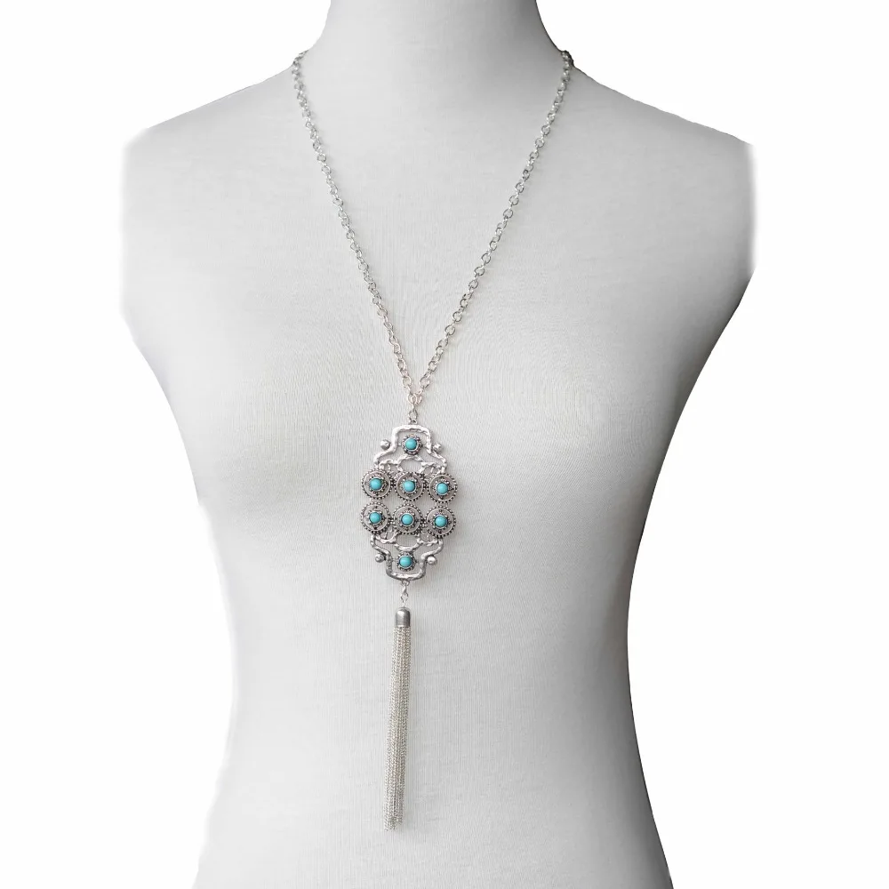 Длинные Зеленые Горный Хрусталь Полые Ожерелье Горячие Продажи Ювелирных