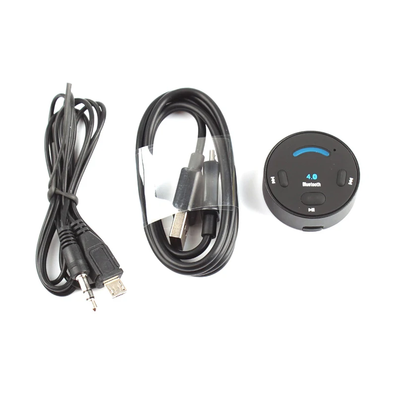 Bluetooth 4 0 аудио приемник 3 5 мм адаптер громкой связи автомобильный комплект для