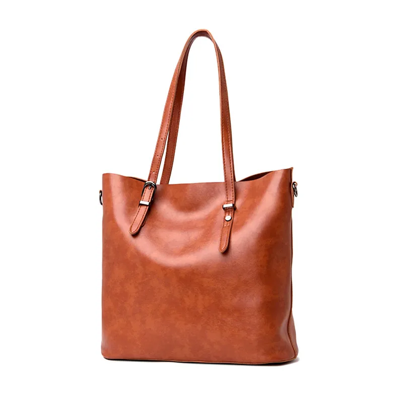 Большие вместительные женские сумки высокого качества из искусственной кожи