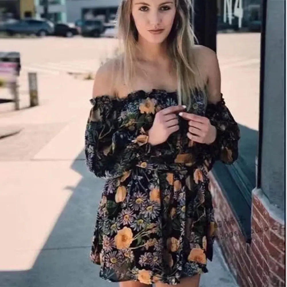 SESOAF летнее платье для женщин новый стиль Цветочный сексуальное с открытыми