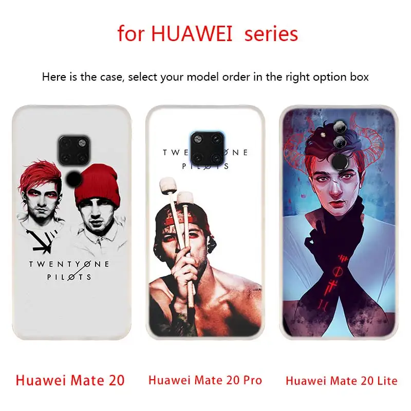 Чехол для телефона с музыкальным принтом Группы 21 Twenty One Pilots Huawei Mate 10 20 Lite 20X Pro Nova 4