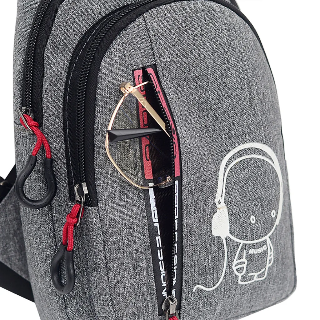 

Men's Shoulder Bags USB Charging Crossbody Bags male Chest bag Casual High Quality Messengers Bag Bolsos Mujer 2020 convenient
