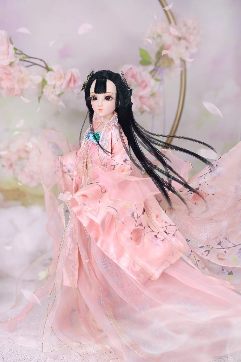 Дневник королева 1/4 BJD кукла шарнир тела абрикосовый цветок с макияжем включая одежду обувь волосы изысканный подарок коробка игрушка, SD