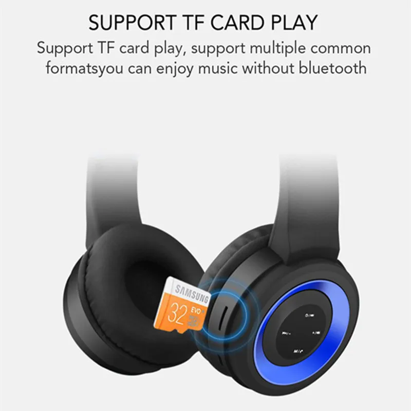 Высокое качество Беспроводная Bluetooth 5 0 игровая гарнитура поддержка SD FM карта для