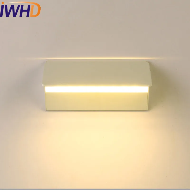 

IWHD Simple Modern Wall Sconce Rotating LED Wall Light Fixtures For Home Lighting Bedside Wall Lamp Integrated Lampe Murale