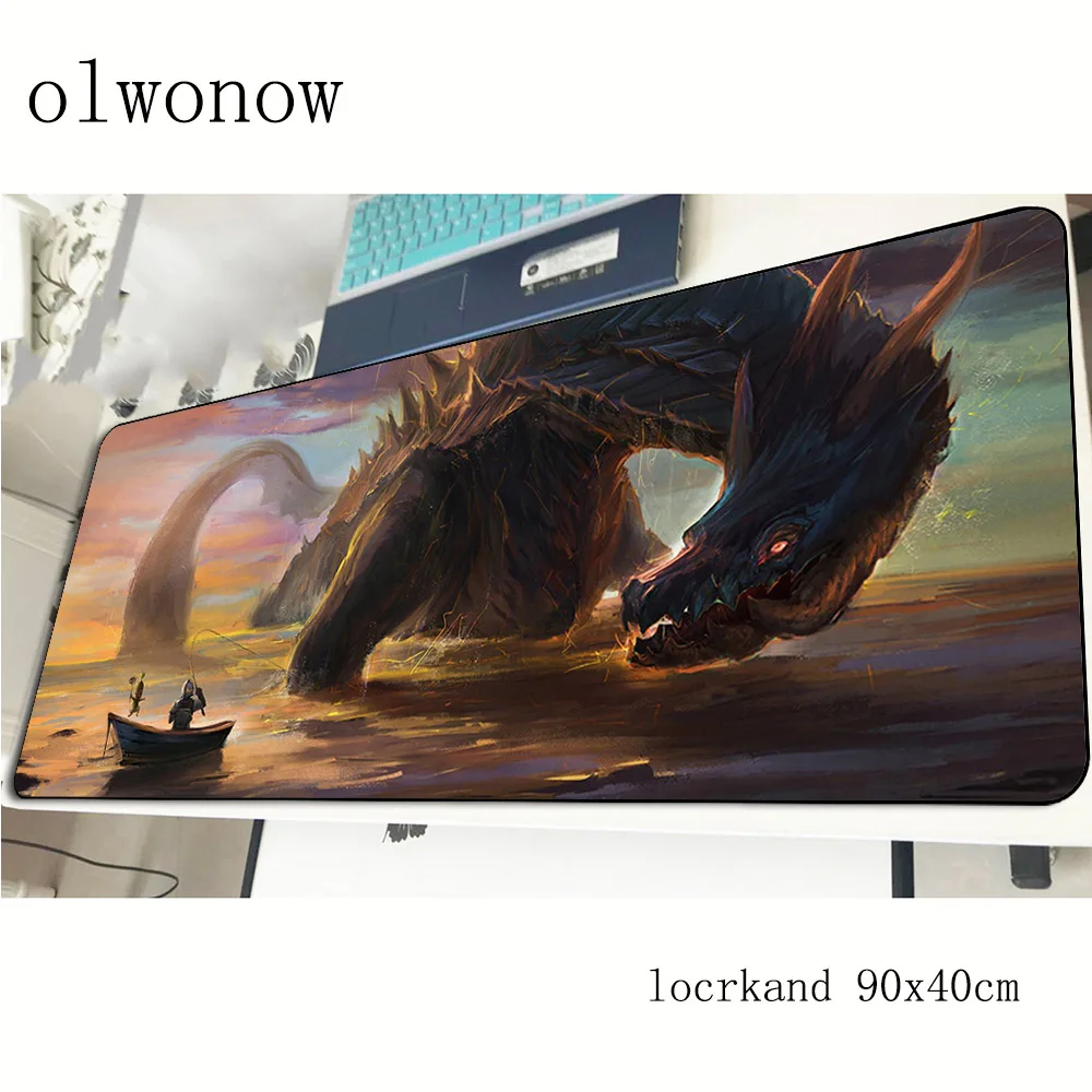 Monster Hunter коврик для мыши 90x40 см милый игровой коврик для мыши геймерский коврик массовый игровой с узором компьютерный стол padmouse коврики для игровой клавиатуры