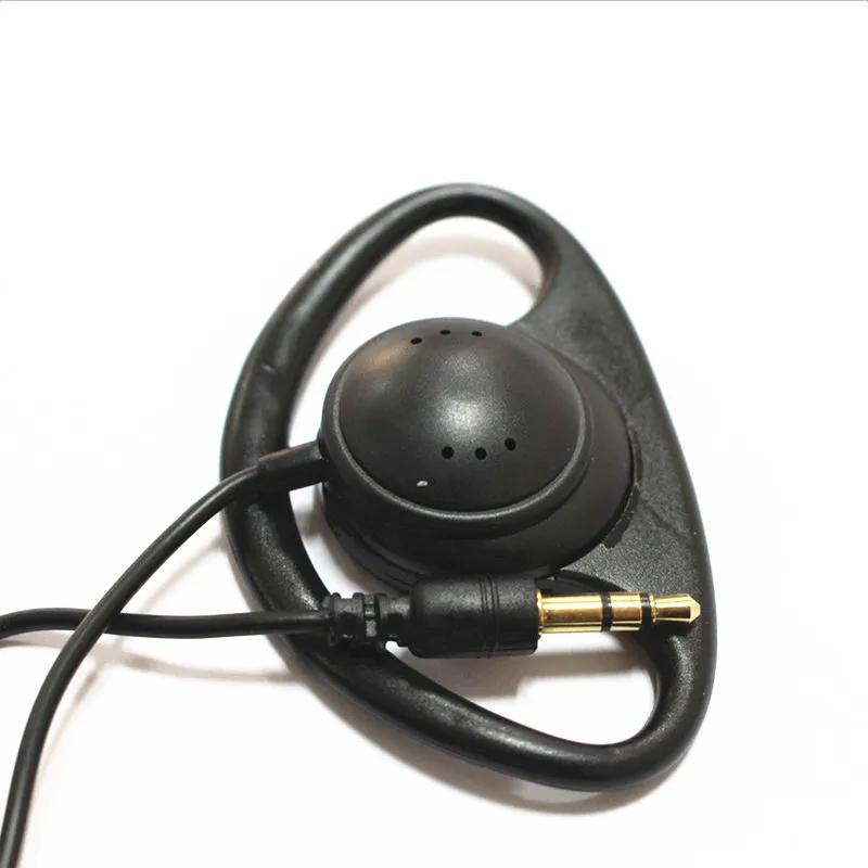Linhuipad 500Pcs Soft Hook Earphone 1-bud Stereo Earpiece D shape earphones for Tour Guide System Metting Two way radio | Электроника