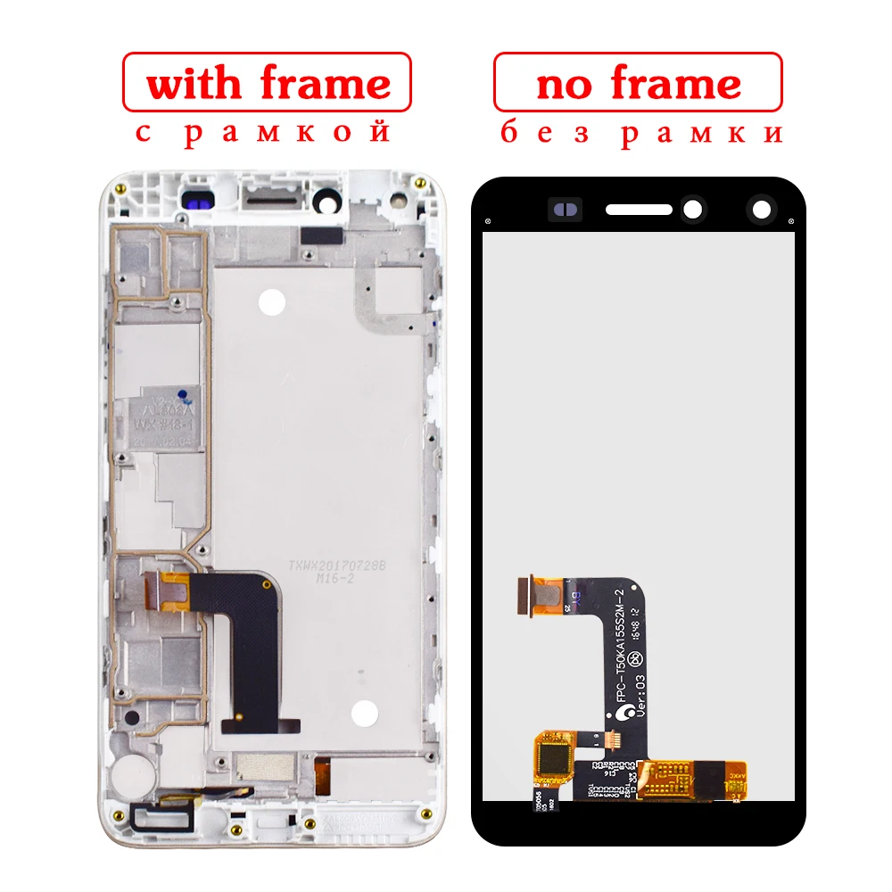 Для huawei Y5II Y5 II Y5-2 CUN-U29 CUN L23 L03 L33 L21 L01 Honor 5A LYO L21 L01 ЖК-дисплей сенсорный экран стеклянная сборка Рамка