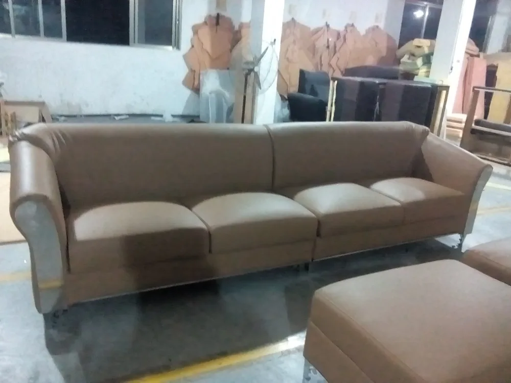 Диван из натуральной кожи для гостиной 4 местный + 2 кресла|modern chesterfield sofa|modern living room