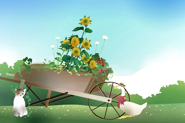 Сказочные обои мечтательный мультяшный Кот Темный #1 4 размера украшение дома