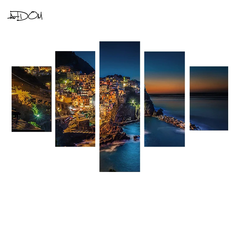 DOM 5 шт./компл. без рамки Современный Морской пейзаж живопись настенный