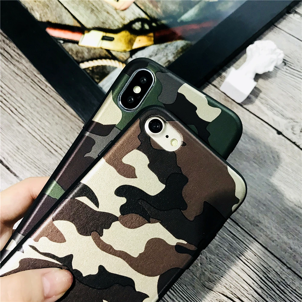 Retro Camouflage American flag Luminous Case For iphone 7 7plus X 8 6 6S Plus Super Man Matte Hard PC Phone Army style Fundas |