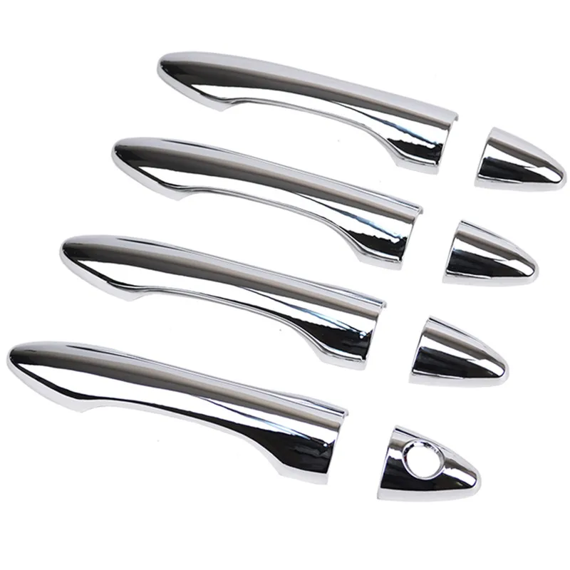 8 шт./компл. ABS Хромированная накладка на дверную ручку декоративная наклейка для