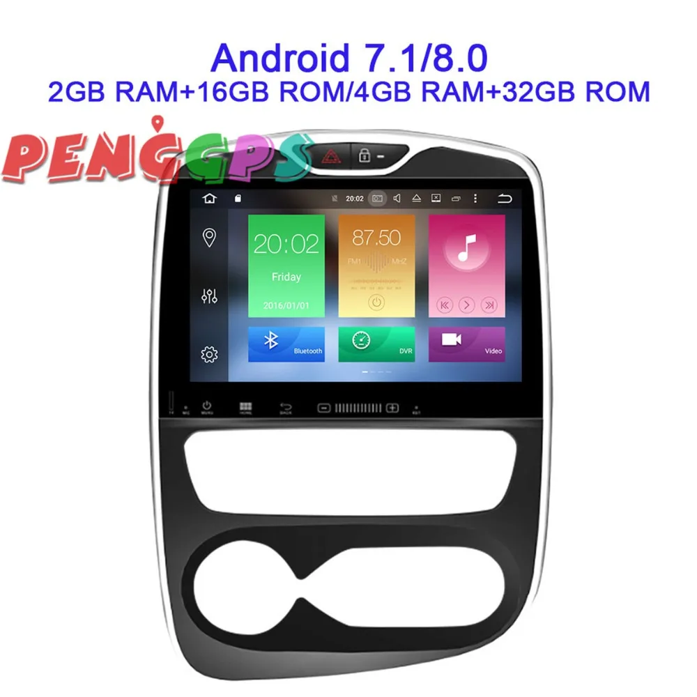 2din Android 8 0 7 1 автомобилей Радио dvd-плеер gps головного устройства для Renault Clio 2013 2014 2015