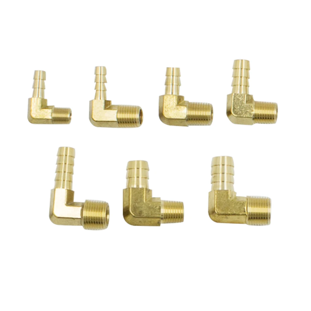 2 шт. латунный фитинг для шланга 90 градусов 1/4 &quot5/16&quot 3/8 &quot1/2&quot до 1/8 &quot1/4&quot BSP