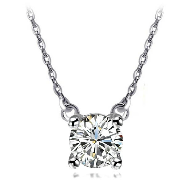 S простое ожерелье с натуральным цирконом модные ювелирные изделия Прямая