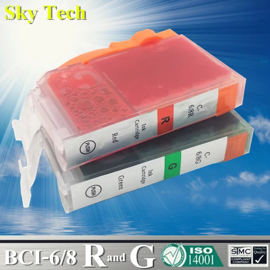 Совместимые чернильные картриджи для Φ BCI6 BCI8 Canon BCI-6/6000/6100/6200/6200S MP950/960/i900D/i905D/i950