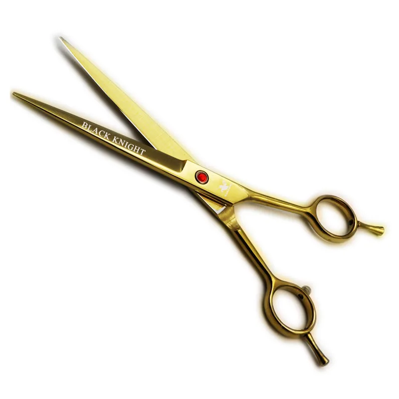Черные рыцарские Профессиональные Парикмахерские ножницы 7 дюймов для стрижки