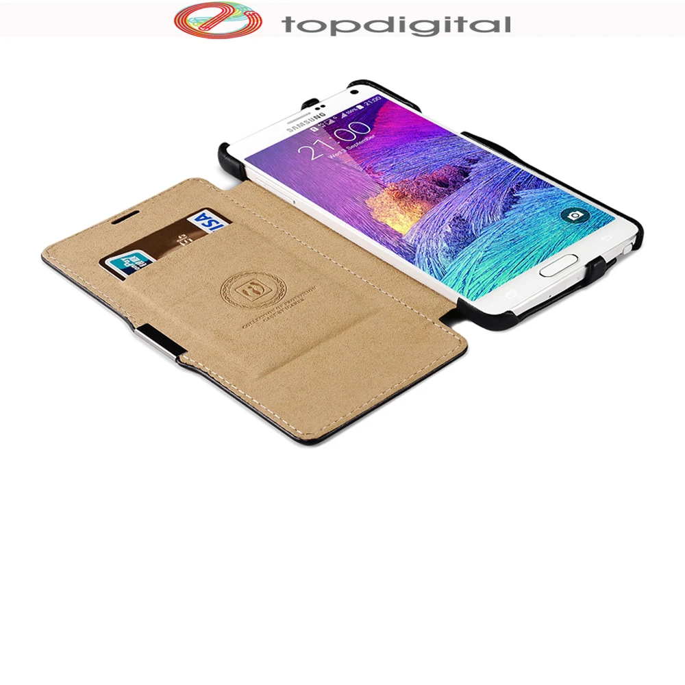 Чехол icarer из натуральной кожи для Samsung Galaxy Note 4 Note4 N9100|case flip|case for samsung galaxycase |