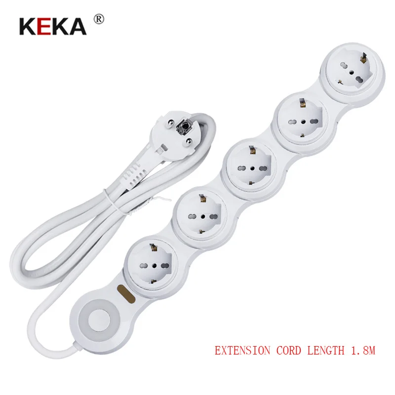 Розетка электрическая KEKA 3/3/3 шт. регулируемая с 2 usb портами|Электрические