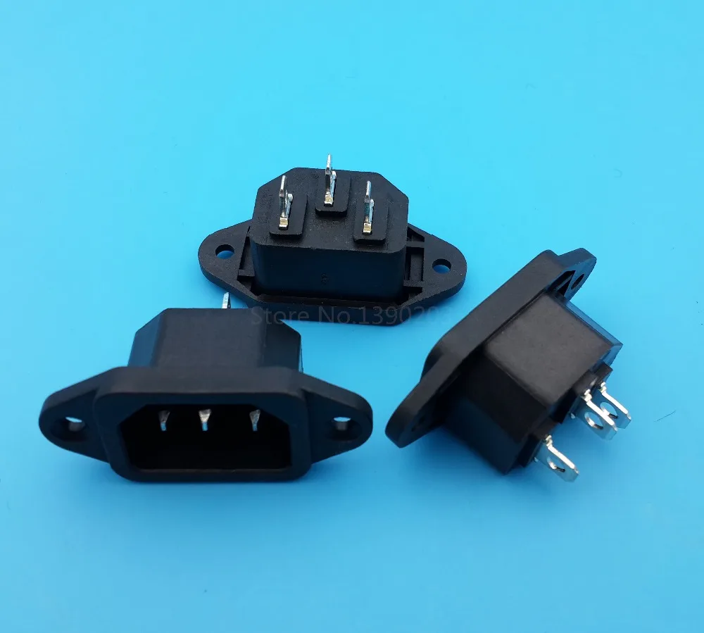 10 шт. AC250V/10A IEC320 C14 Штекерный 3 контактный блок питания|socket a|socket powersocket iec320 |