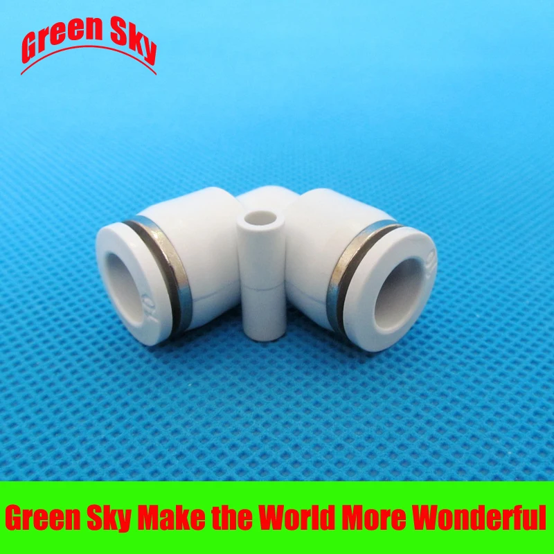 

6 pcs/lot 10mm to 10mm OD tube L shaped push in elbow pneumatic push in fitting