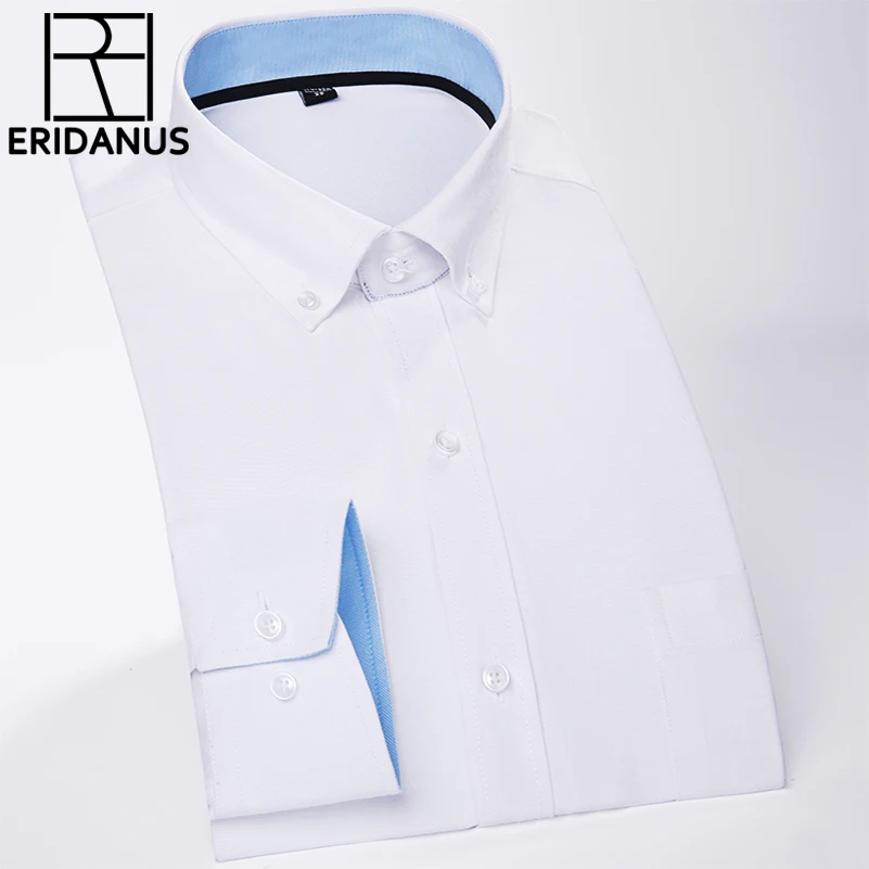 Классическая полосатая рубашка из ткани Оксфорд Повседневная дышащая