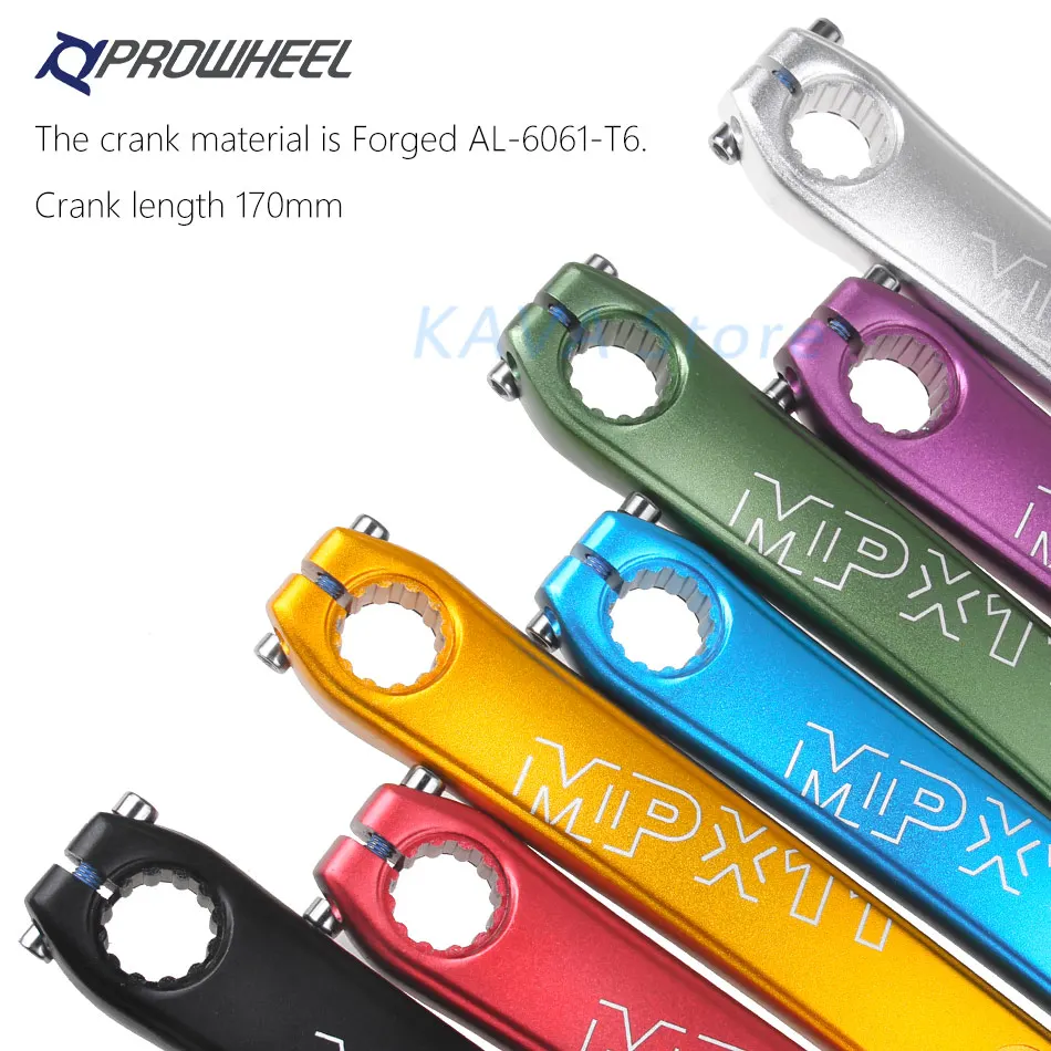 Комплект коленей PROWHEEL для горного велосипеда GXP 8/9/10/11/12 скоростей 170/175 мм нижний
