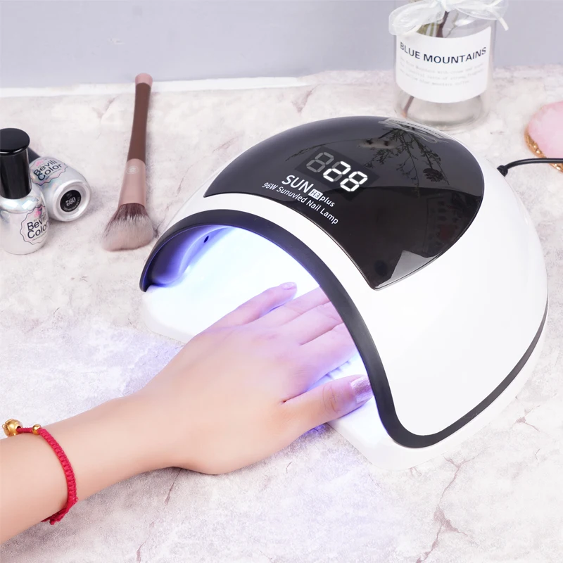 SUN H3 Plus УФ светодиодная лампа для сушки ногтей 96 Вт фототерапия машина Режим