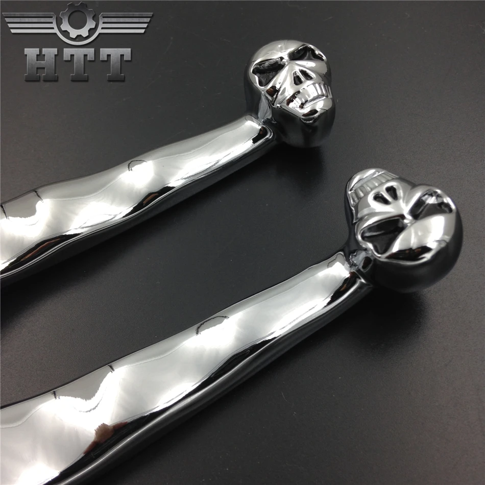 Запчасти для мотоциклов хромированный тормозной рычаг сцепления с черепом Suzuki