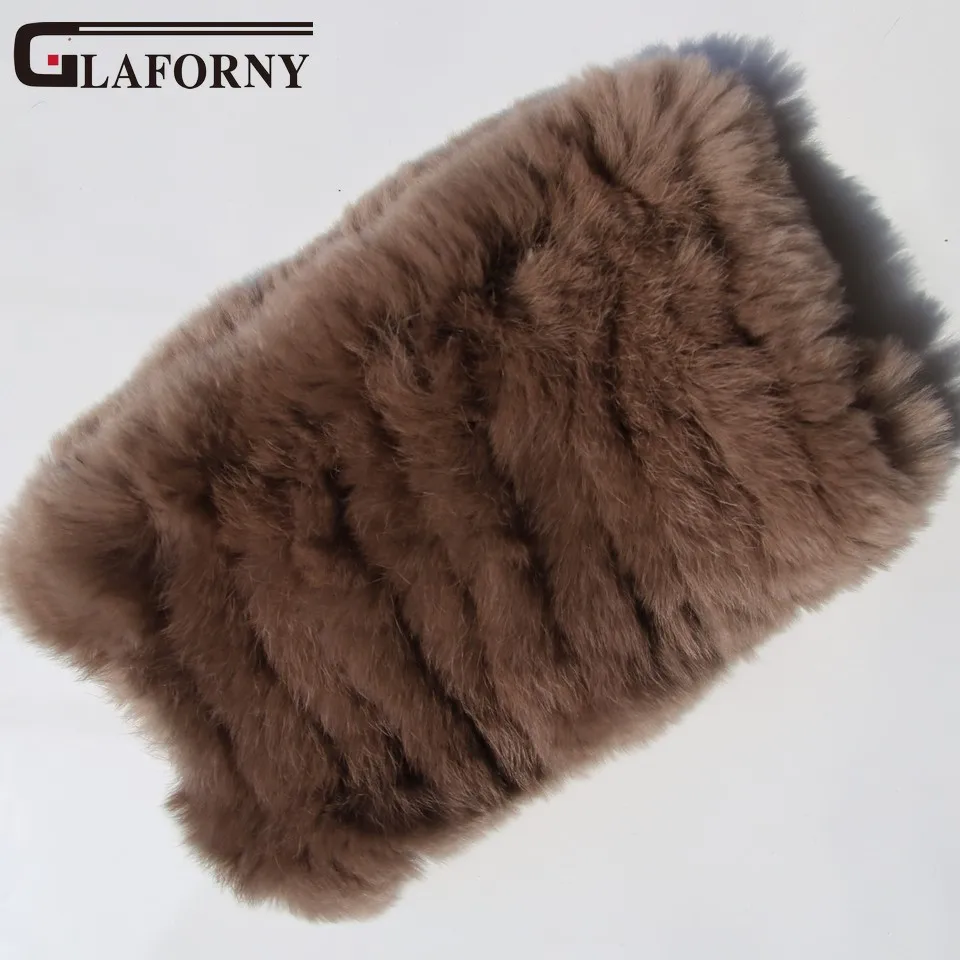 Glaforny, вязаный шарф из кроличьего меха, кольцо,, настоящий кролик рекс, повязки для волос, женская зимняя мода, меховое ожерелье, 35 цветов