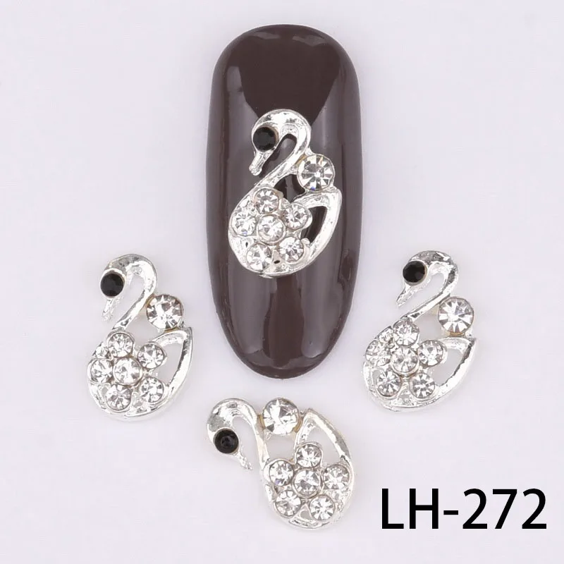 LH-272 10 шт. 3d-украшения для ногтей DIY блестящие стразы животные собака голова пчела паук сова украшение для ногтей в виде бабочки аксессуары LH262-273 - Цвет: LH-272