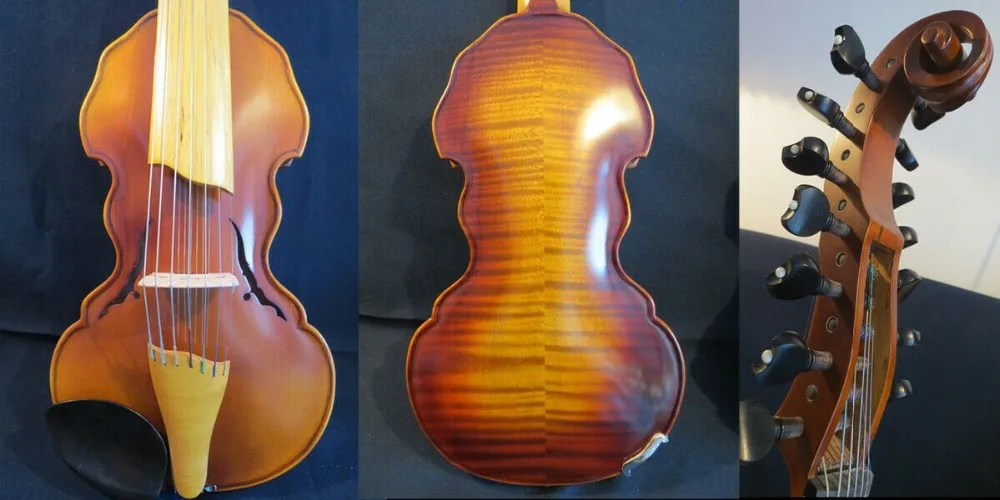

Baroque style SONG Brand profession master 7*7 string 14" Viola d'Amore #13943