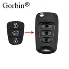 GORBIN 1 шт. * 3 кнопки Складной флип дистанционный ключ резиновый кнопочный коврик для Hyundai I30 IX35 I20 Picanto