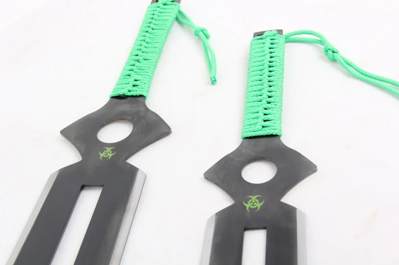 Косплэй темнее чем черный двойной зеленый меч японского аниме игры Real катана