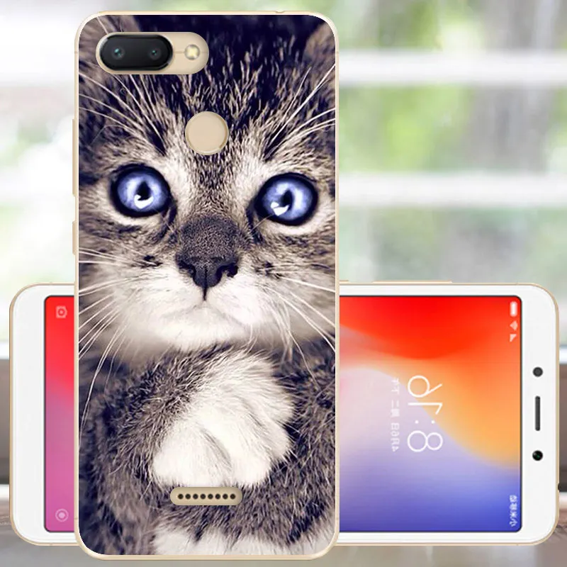Защитный чехол FANATU для Xiaomi Redmi 6, мягкий силиконовый чехол с милым принтом, бампер для Redmi 6, чехол 5,45, чехол для Xiomi Redmi 6, чехол для телефона - Цвет: BZM
