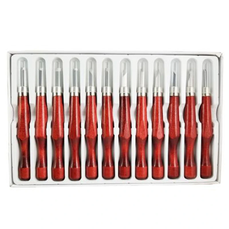 12 штук скульптурный нож деревообрабатывающая резьба по дереву долотом набор