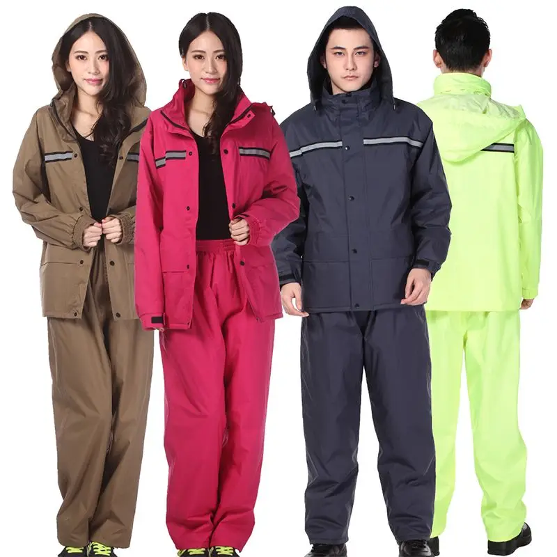 Уличный плащ для женщин и мужчин плотный дождевик езды на мотоцикле одежда