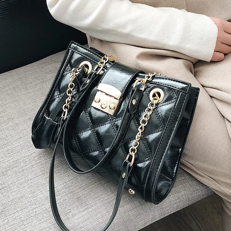 Европейская модная дама Tote Сумка 2019 новое качество ПУ искусственная кожа яркого