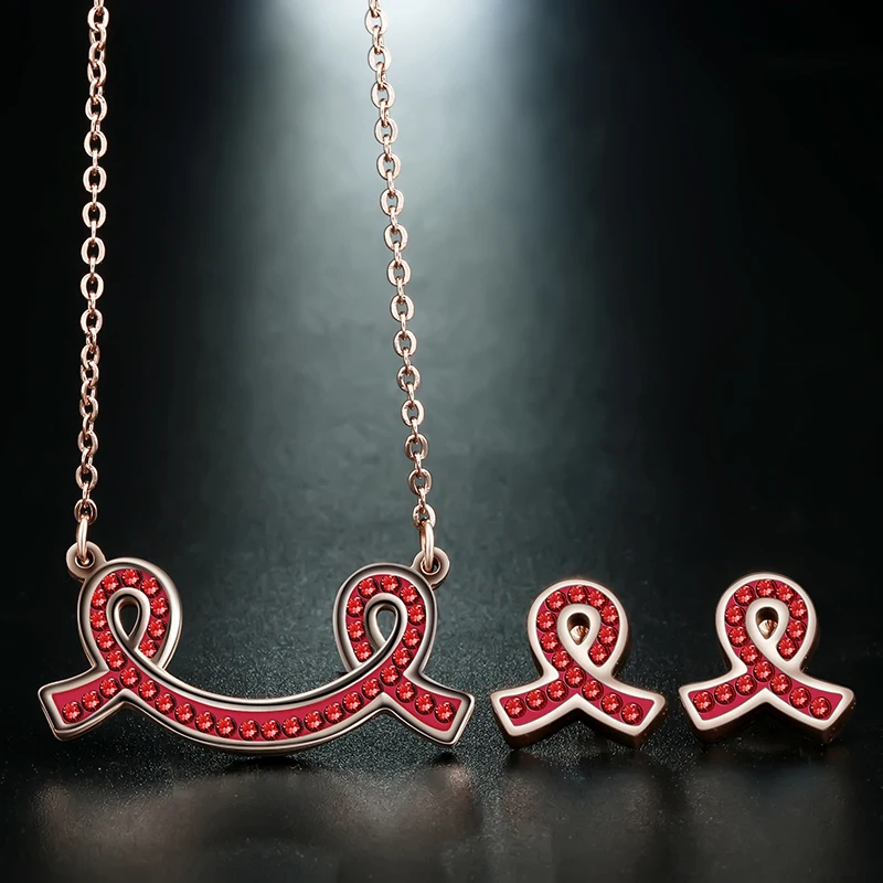 Женский комплект из колье и серёг нержавеющей стали | Украшения аксессуары