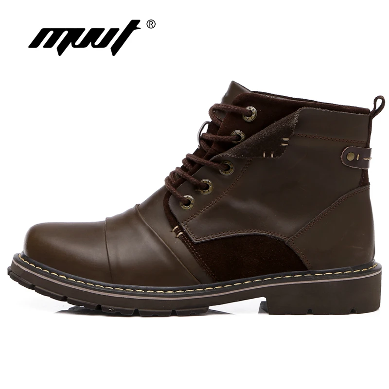 MVVT/ботинки из натуральной кожи мужские зимние ботинки супер качество ковбойские