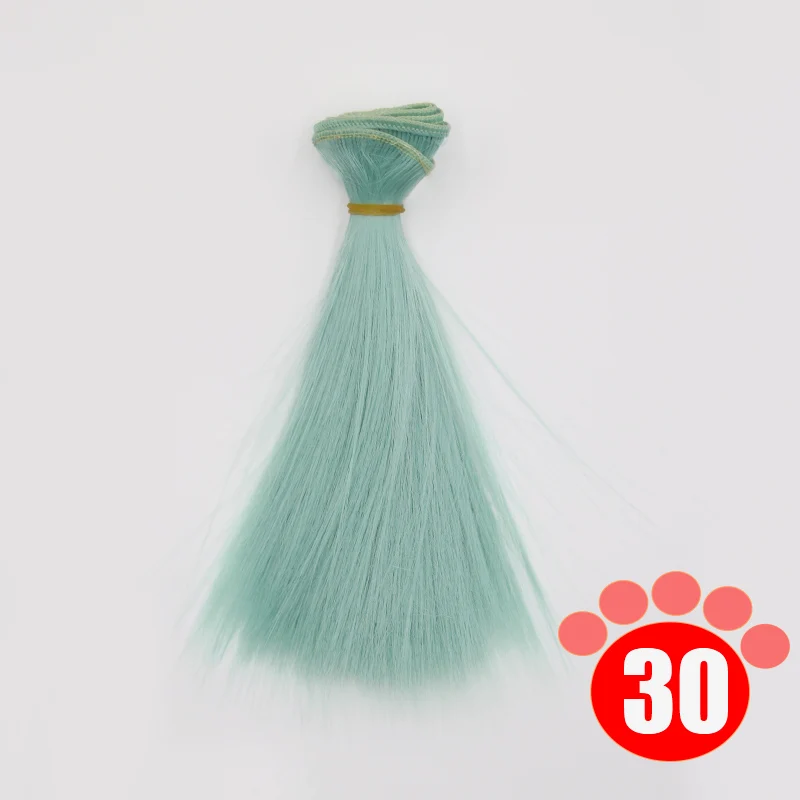 Msiredoll bjd парик 15*100 см или 20*100 см или 25*100 см волосы куклы для 1/3 1/4 1/6 кукла с прямыми волосами bjd парик diy - Цвет: colour 30