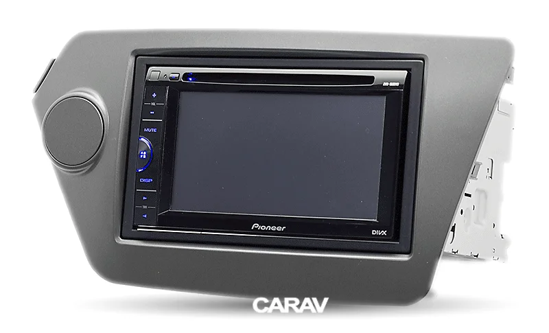 Радио фасции Для KIA Rio(QB) K2(QB) двойной Din Радио DVD стерео CD панель тире крепление CARAV 11-190