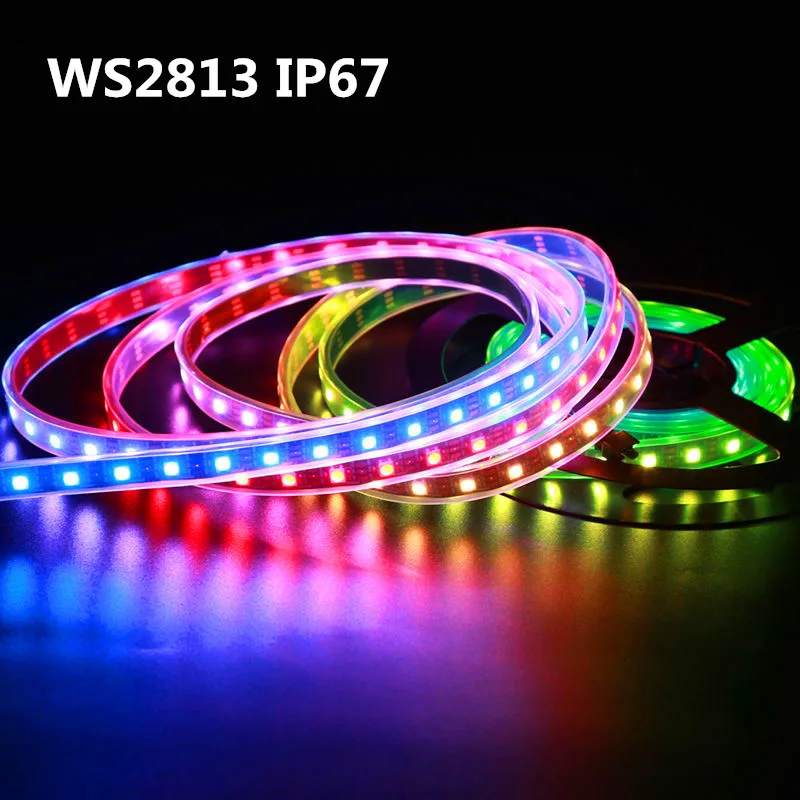 Светодиодный WS2813/WS2812B 30/60/144 светодиодный s симфония шатры с острым носком WS2812B обновления одного кабеля возобновить IP30 IP67