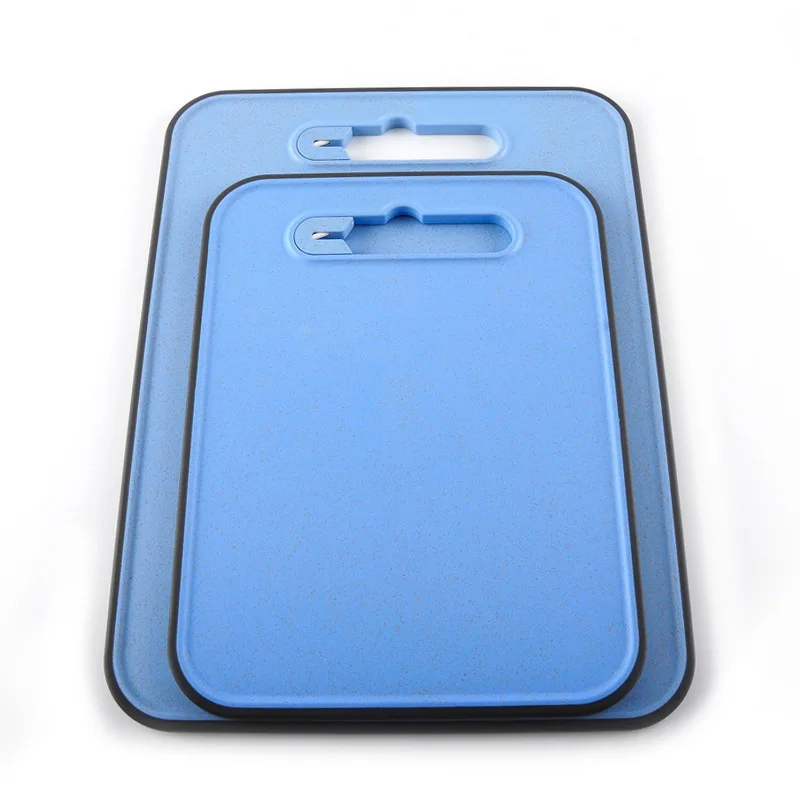 

Wheat Straw Chopping Board Multi-function With Sharpener Hanging Kitchen Plastic Cutting Boards